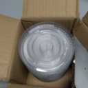 98mm Clear Flat Lids with Straw Slot, Plastic Disposable PET Cup Lids for 12, 16, 20 and 24 oz Cups for Iced Coffee Ice Cream Milkshake Party Supplies, Pack of 35