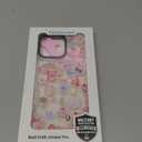 ChiCaseVer for iPhone 14 Pro Max Case, Coastal Romance Collage Pattern with Pink Motifs, Military-Grade Drop Protection, Trendy Glamorous Soft Slim TPU Protective & Camera Protection for Women Girls