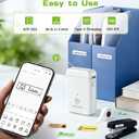 ORGBRO Label Maker Machine with Tape, X1 Portable Bluetooth Mini Label Printer, Support Pre-Cut & Continuous Label, Wireless Small Label Makers with Versatile App for School Home Office Organization