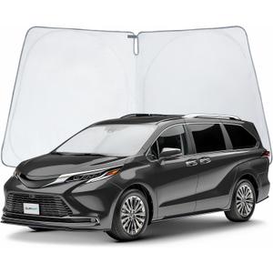 CLIM ART Windshield Sun Shade for Toyota Sienna 2021-2025, Custom-Fit Foldable Car Sunshade, Vehicle Sun Protector, Front Auto Windshield Cover, Car Accessories - WS8009
