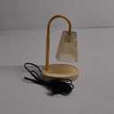 Candle Warmer Lamp with Timer: Electric Candles Wax Warmers Glass Lamps for Jar Candles Burner Adjustable Height and Dimmable Light Modern No Flame Scented Candle Warming Lantern