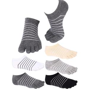 Sintege 5 Pairs Stripe Toe Socks Colorful Finger Socks for Women Girl Supplies (Classic Colors)