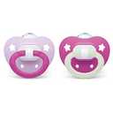NUK Orthodontic Pacifiers, 6-18 Months, 2 Count (Pack of 1)