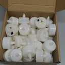 Amagic 100Pack Flameless LED Tea Lights Candles Battery Operated, Electric Fake Tealight Candles for Votive, Halloween, Christmas, Home Decor, Wedding, Table Decor (100Pack) (White)