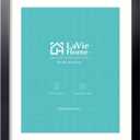 LaVie Home 18x24 Picture Frame Black Poster Frame, Display Pictures 16x20 with Mat or 18x24 Without Mat, Stable and Sturdy Frame and Polished Plexiglass, Horizontal and Vertical Format of The Walls