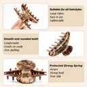 MAORULU Large Acetate Hair Claws - Premium Durable 4 Inch No-Slip Claw Clips for Thick Thin Hair | 1 Piece (Tortoise)