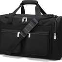 Duffle Bag for Weekender Travel - 20 inch Sport Duffel Bag for Gym Traveling (Black)
