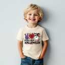 Toddler Halloween Shirts for Boys Kids Girls, Cute Spooky Pumpkins Ghosts Bats Witches and Monsters Halloween T Shirt: 2-6T (Yellow)