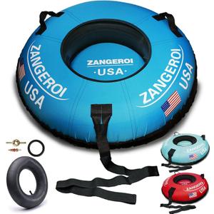 Snow Tube Snow Tubes for Sledding Heavy Duty 47 inch Snow Sleds for Kids and Adult Heavy Duty Snow Sleds for Adults Inflatable Snow Tube for Kids with Snow Tube Cover