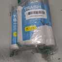 120 Counts 1.6 Gallon Mini Drawstring Trash Bags, Small Garbage Bags by KSSKSS, Code a fit 4.5-8 Liter, 1.2-2 Gal, White Trash Bin Liners for Home Office Kitchen Bathroom Bedroom