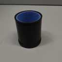 Leather Dice Cup for Board Games, Navy Blue Felt Lining