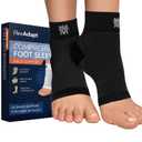 Plantar Fasciitis Relief Compression Socks - Targeted Arch Support Breathable Lightweight Plantar Fasciitis Relief, Foot Swelling - Black - Large