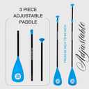 niphean Sup Paddle, Adjustable Paddle Board Paddles, Lightweight Kayak Paddle, Detachable Stand Up Paddle Board Accessories Oars with Aluminum Alloy Shaft and Fiberglass Blade, 3 Piece