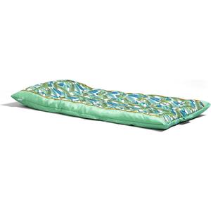 Big Joe Kona Hammock No Inflation Needed Pool Lounger with Headrest, Quick Draining Fabric, 4 feet Big (Tropical Palm Green)