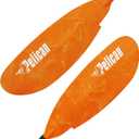 Pelican - Poseidon Paddle - Aluminum Shaft with Reinforced Fiberglass Blades - Lightweight, Adjustable Kayaks Paddles - Perfect for Kayaking Boating (90.5 in - 229.87 cm, Orange)