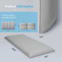 Art3d Peel and Stick Headboard for Full in Grey, Pack of 6 Panels Sized 9.84" x 23.62", Soundproof Wall Panels 3D, Upholstered Wall Panel