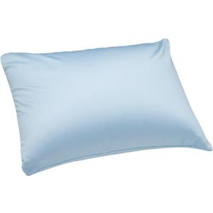 Microbead Throw Pillow Bedding Neck Pillows with Removable Cover, 16" x 12" Bed and Couch Decorative Pillow for Home Sofa Bedroom Fun Colors Support. Silky, Comfortable (Light Cyan)