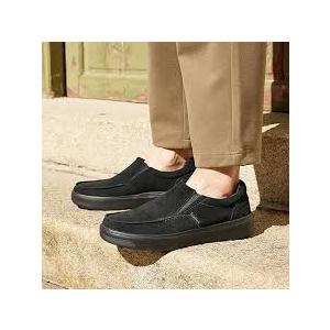OrthoComfoot Men's Orthopedic Slip-On Loafers Walking Shoes: Casual Arch Support Loafers for Plantar Fasciitis, Comfortable Orthotic Dress Shoes for Foot and Heel Pain Relief 44