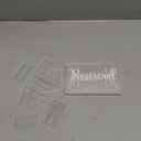 Roowest 10 Set Acrylic Reserved Table Signs Clear Wedding Reserved Signs with Holder Table Cards for Wedding Seating Reception Restaurant Birthday Party Ceremony Decoration(Clear, White)