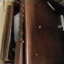 Retro Style Nightstand with Drawer and Open Shelf for Bedroom, Bedside Table with Turned Legs and Metal Handle,Walnut