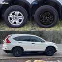 16" Glossy Black Wheel Skins (Set of 4) for 2012-2016 Honda CR-V, 16 inches ABS Wheel Covers Compatible with 12-16 CR-V Steel Wheels- Auto Tire Replacement Cap Cover 42700-T0A-A01