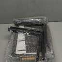 PXRACK Under Sink Organizer, Adjustable Height, 2-Pack 2 Tier Pull Out Under Cabinet Organizer, Slide Out Thickened Metal Under Sink Storage for Kitchen Bathroom Laundry Pantry Cabinet, L, Black