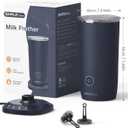 SIMPLETASTE Milk Frother, 4-in-1 Electric Milk Frother and Steamer, Automatic Warm and Cold Foam Maker and Milk Warmer for Latte, Cappuccinos, Dark Blue