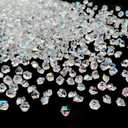 Iridescent Vase Filler, 1400 PCS 6 * 9 mm Acrylic Ice Cubes Acrylic Gem Plastic Diamonds Acrylic Table Centerpiece