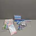 MLOLM 36 Sets Snowflake Bookmark Craft Kit Christmas Winter Crafts DIY Winter Bookmarks Gift Snowflake Foam Stickers Arts and Crafts for Holiday Home Activities