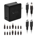 Helix PowerPlus+ 67W Laptop Universal Adapter With 2 USBC Cables and Adapter Tips