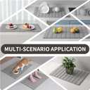 Stone Drying Mat for Kitchen Counter-Super Absorbent PU Dish Drying Mat, Quick Dry Stone Mat Kitchen for Dishes, Bottles & Cups, Large Foldable Stone Dish Drying Mat, Non-Slip Kitchen Mat (2416)