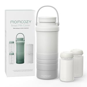 Momcozy 22oz Portable Breast Milk Cooler for Outdoor, Life Saver with 360 Total Cooling for 24 Hours, Larger Capacity Travel Breastmilk Chiller with 2pcs Baby Bottles for Breastmilk Storage, Cream Momcozy 22oz Portable Breast Milk Cooler for Outdoor, Life Saver with 360 Total Cooling for 24 Hours, Larger Capacity Travel Breastmilk Chiller with 2pcs Baby Bottles for Breastmilk Storage, Cream