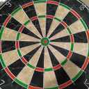 Sisal Dart Board Cabinet Sets, Decorative Dart Boards for Adults [6*Steel Darts] - Wooden Dartboard Cabinet with Integrated Scoreboard for Family Game Rooms - Retro Case