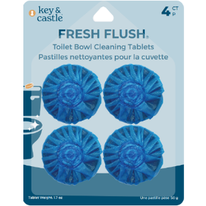 Key & Castle Fresh Flush – Toilet Bowl Cleaning Tablets  4Pk