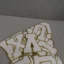 Morcheiong 52Pcs 3.14 Inch Large Chenille Letter Patches A-Z Self Adhesive, Chenille Letters for Clothing, Letters Patches for Fabric (White)