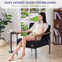 MAXYOYO Accent Chair, Modern Living Room Chair with Metal Frame, Small