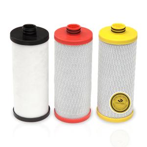 Aquasana Replacement Filter Cartridges | Fit Claryum 3-Stage Under Sink Water Filter | WQA Certified to Reduce Up to 99.99% of PFAS, Microplastics, Lead & Chlorine | AQ-5300R | AQ-C3-R (Red, Yellow,/Black)