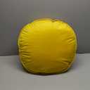 Velvet Floor Pillows Round Chair Cushion Couch Throw Pillow Soft Pouf Seat Mattress Bean Bag for Reading Nook Play Room (19.7",Yellow)