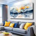KELIYUAN Large Wall Art For Living Room Canvas Wall Decor For Bedroom Office Decoration Abstract Watercolour Wall Pictures Artwork Mountain Landscapes Paintings Modern Home Decor Hang Easy 60"X30"