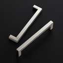 Ravinte 20 Pack 6-1/4 Inch Kitchen Square Cabinet Handles Satin Nickel Pulls Brushed Nickel Kitchen Cabinet Hardware Handles for Cupboard Drawer Pulls