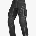 Black Motorcycle Riding Pants for Men – Waterproof & Windproof Touring Trousers with CE Armor, Reflective Strips.M32