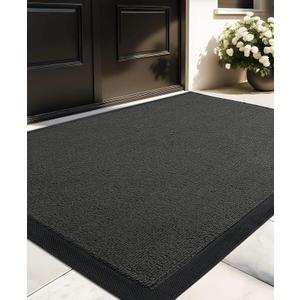 Color&Geometry Extra Large Outdoor Mat for Front Door Entrance Outside Home Entryway Entry Waterproof Patio Heavy Duty Doormat Welcome Matt - 48"x72" Grey