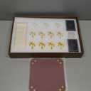 Horse Racing Game with 11 Luxury Metal Horses, Strategy Board Game with Solid Wood Board, Dice, Cards and Gift Box for Adults (Light Brown)