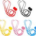 10 Pack Boys Girls Kids Stethoscope Toy Disposable Plastic Stethoscope Real Working for Girls Boys Doctor Kit Role Play Costume Pretend Game Accessories
