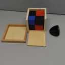 Montessori Binomial Cube,Montessori Math Toys Sensorial Materials for Toddlers,Kids