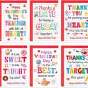 ceiba tree Valentine's Day Cards for Teachers Colorful Happy Valentine's Day Greeting Cards with Red Envelopes for Teachers from Students Thank You Appreciation Gifts