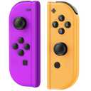 Sylphidara Replacement for Nintendo Switch Controller, Switch Controllers Compatible with Nintendo Switch/OLED/Lite, Support Dual Vibration/6-Axis Gyro/Motion Control/Wake-up (Purple&O)