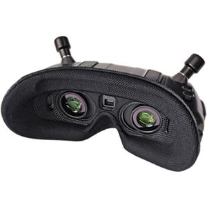 Lens Protection Cover Face Cover Compatible with HD Goggles X FPV Drone Foam Padding Sponge Eye Pad Facemask Comfortable (Black Mask)