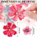 Geosar 120 Pcs Artificial Flowers Bulk Mini Silk Flower for Crafts Fake Small Flowers Heads Floral Arrangement Decor for Spring DIY Wreath Wedding Bouquet Decoration(Multicolor,Classic Style)