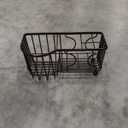 Hair Tool Organizer, Dryer Holder, 3 in 1 Blow Bathroom Organizer Wall Mounted/Cabinet Door for Flat Iron, Curling Straightener, Care & Styling Tools Storage Basket (Black)